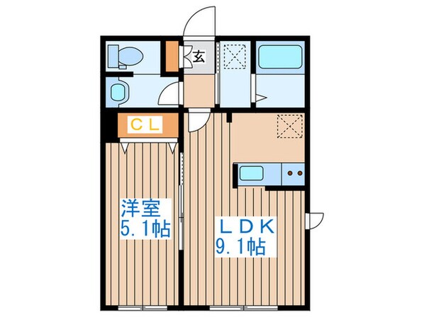 フェリーチェ琴似の物件間取画像